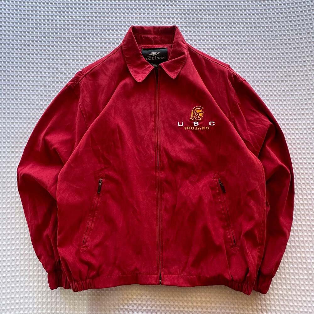 Active Apparel USC Trojans Red Zip-Up Jacket